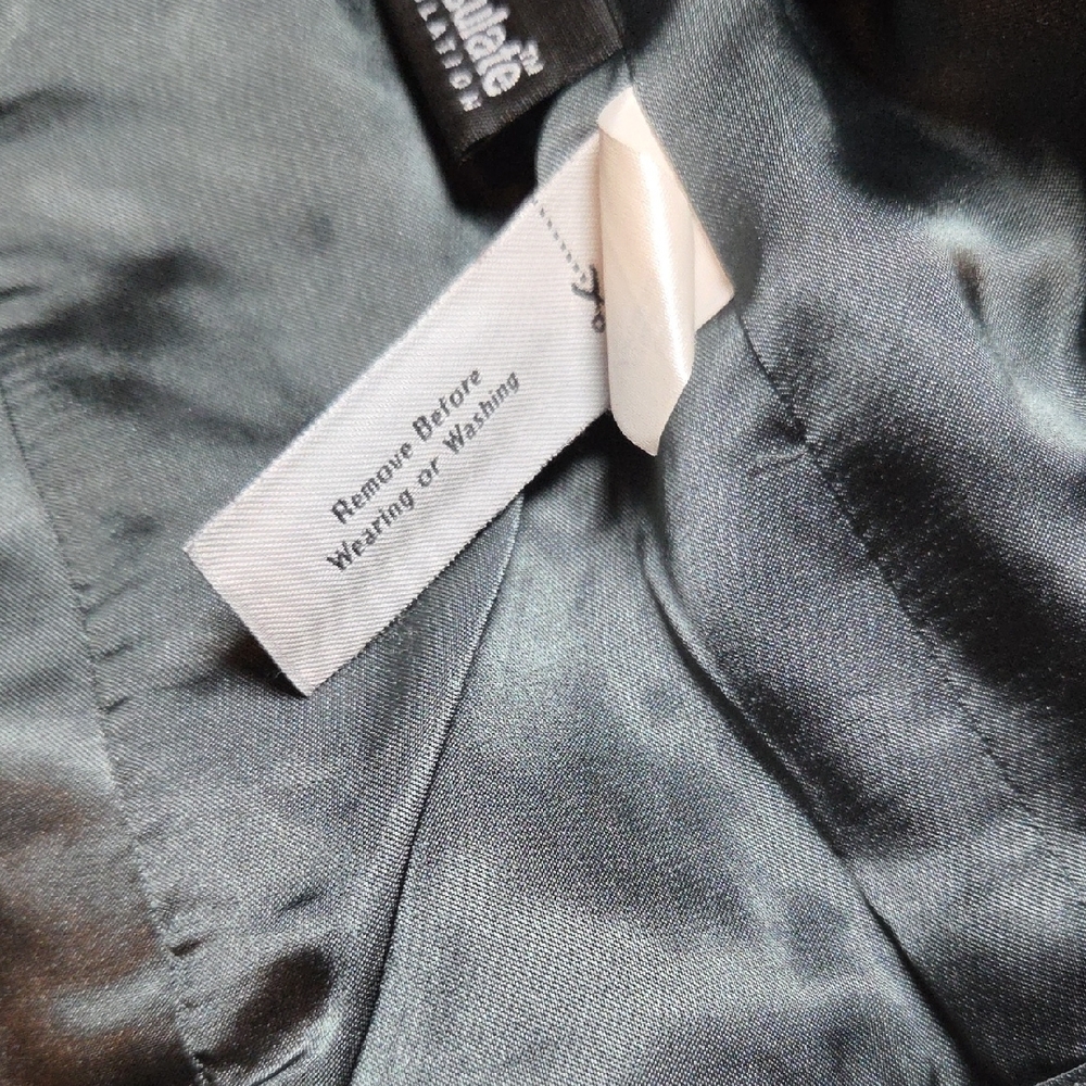 J.CREW VTG Elegant Black Double-Breasted Coat 100%WOOL SZ 4. - Picture 12 of 14